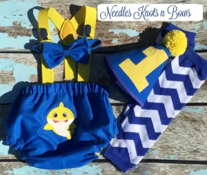 Baby Shark Cake Smash Outfit, Boys 1st Birthday Outfit