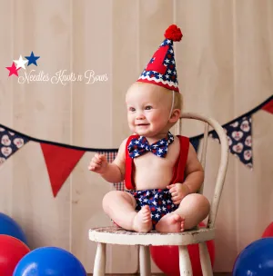 Boys Patriotic Cake Smash Outfit, 4th of July