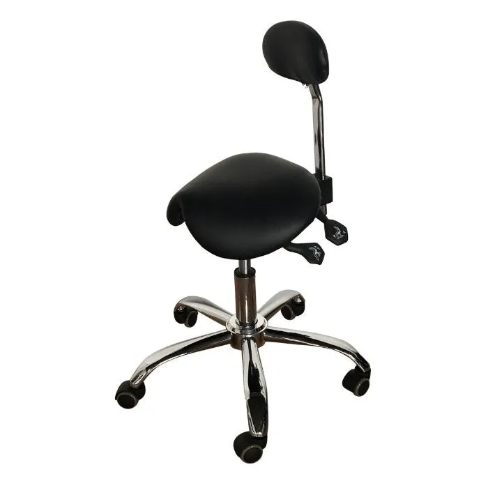 Ergonomic Saddle Stool With Lumbar Support for Better Back