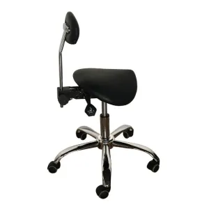 Ergonomic Saddle Stool With Lumbar Support for Better Back