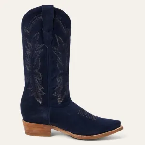 Stetson Blue Women's Casey Suede Snip Toe 1020