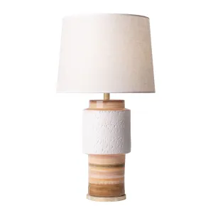 Tilde 398T01BADQZ 30-Inch Tall Ceramic Table Lamp - Apothecary Gold/Orange Quartz